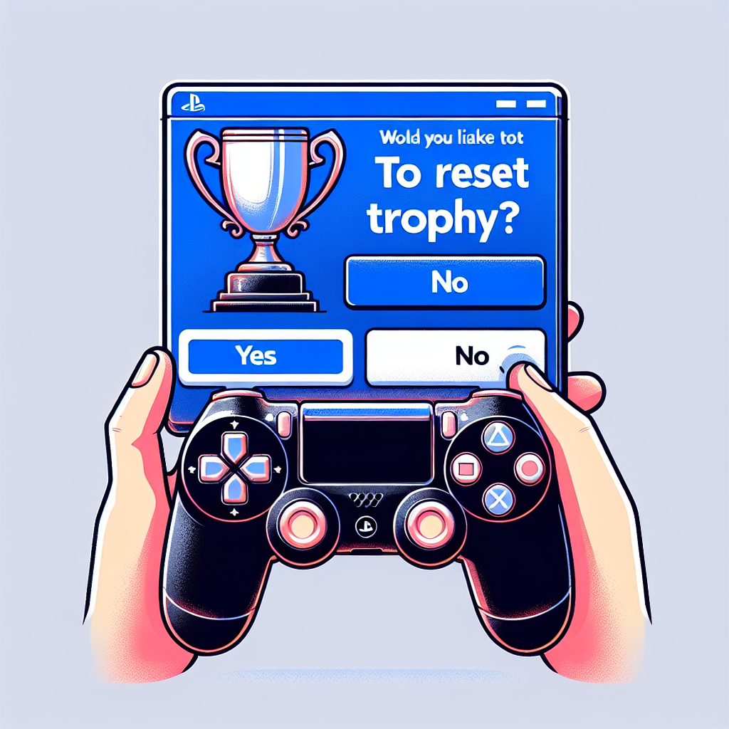 can i reset game trophies earned on ps4