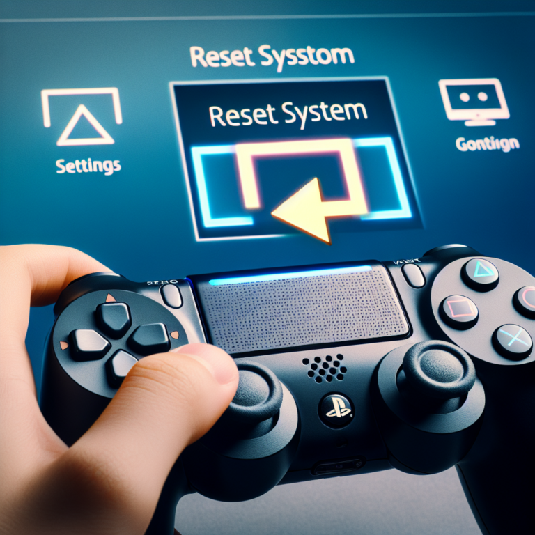 can i reset my ps4 from my controller