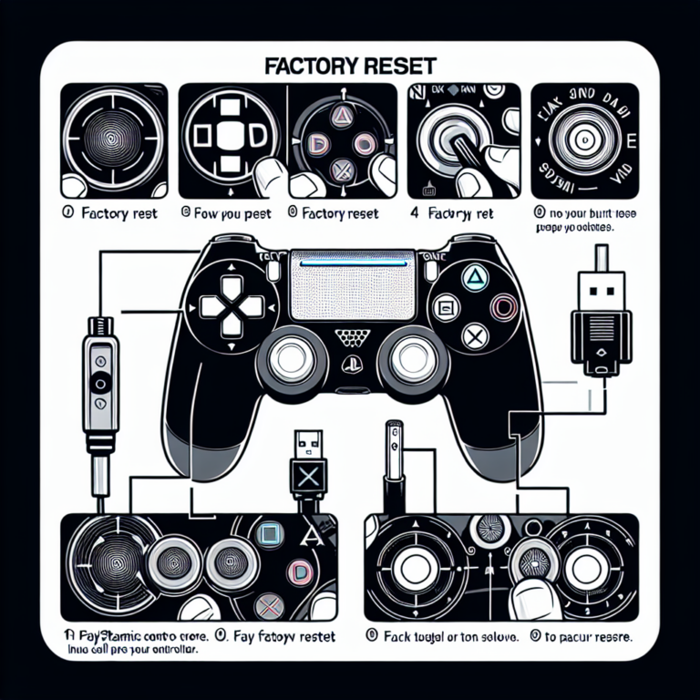 can you factory reset a ps4 controller