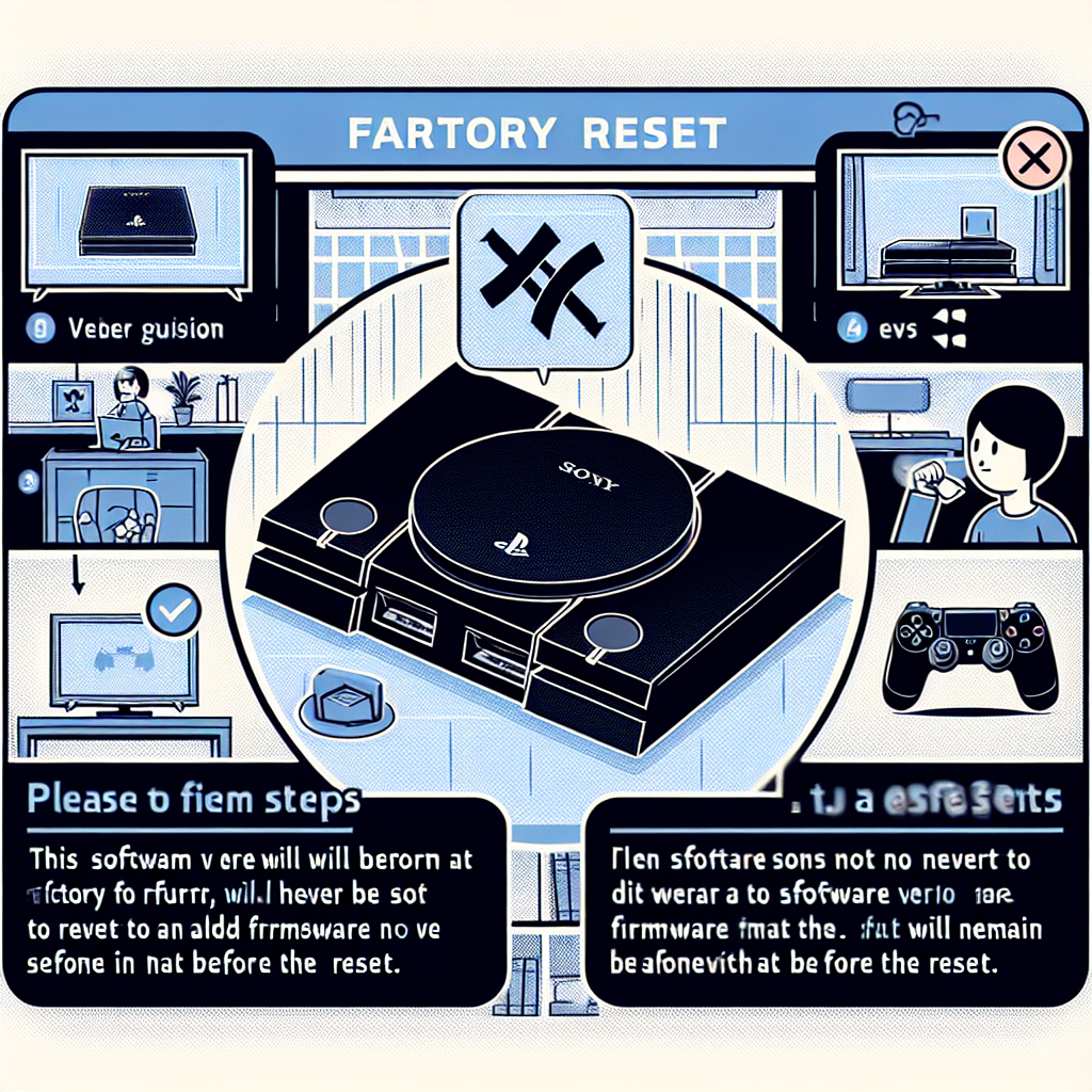 can you factory reset a ps4 into old firmware