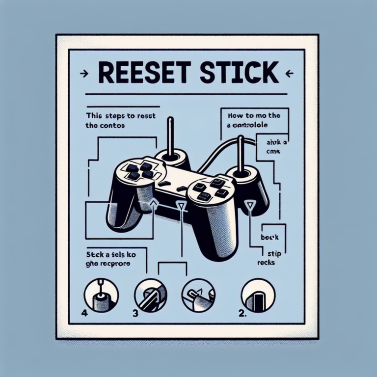 can you reset the direction sticks on a ps4 controller