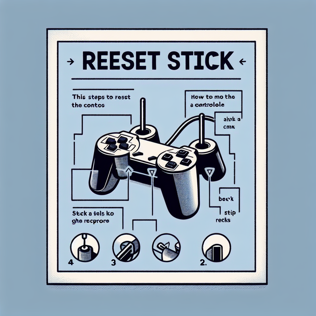 can you reset the direction sticks on a ps4 controller