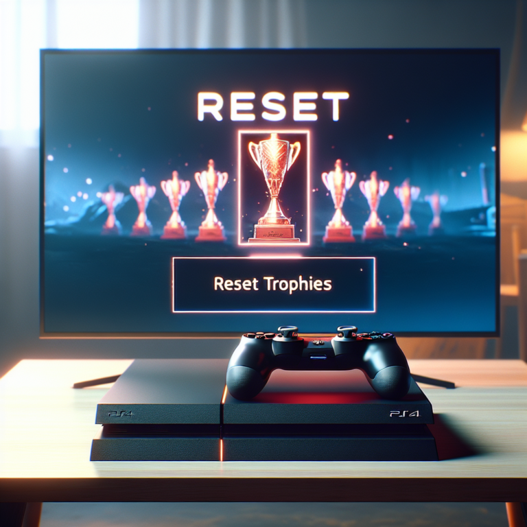 can you reset trophies ps4