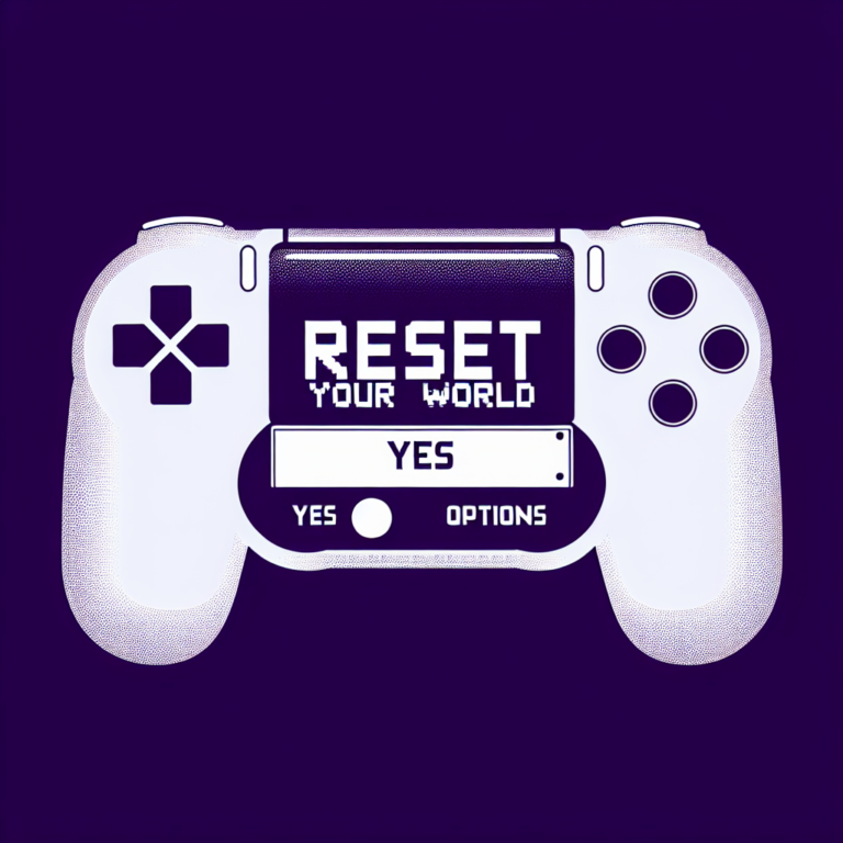 can you reset your world on minecraft ps4