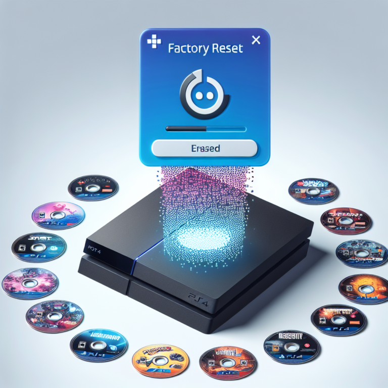 does ps4 factory reset erase games