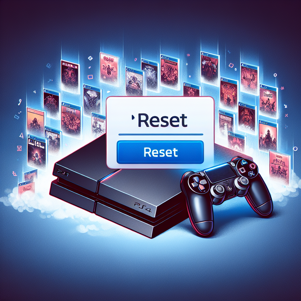 does resetting ps4 delete games