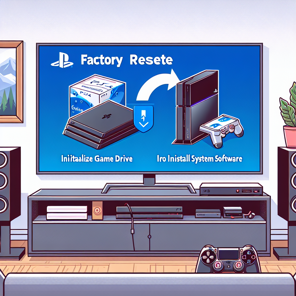 how do i factory reset my ps4 game drive