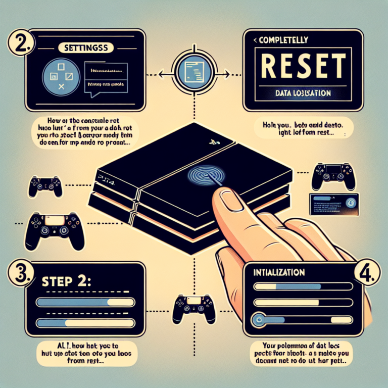 how to completely reset a ps4