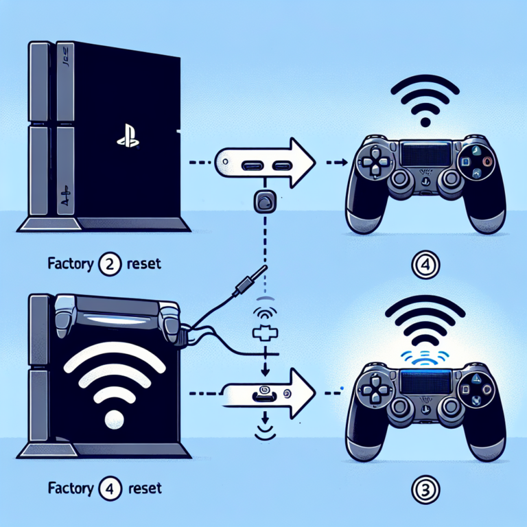 how to connect ps4 controller without usb after factory reset