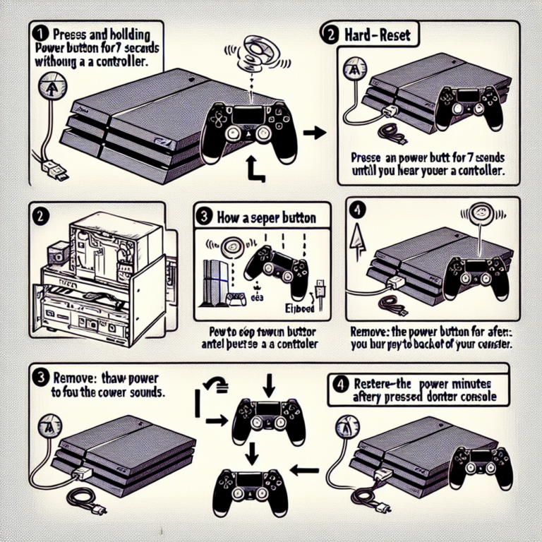 how to hard reset ps4 without controller