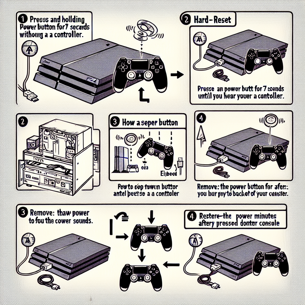 how to hard reset ps4 without controller