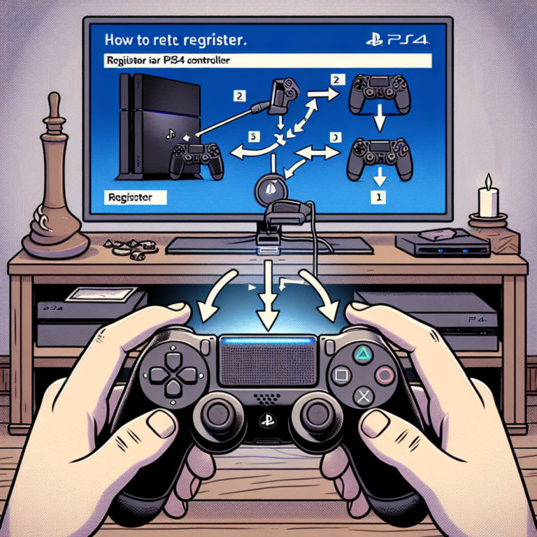 how to register a ps4 controller after reset