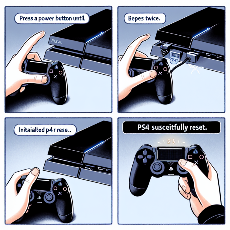 how to reset a ps4 console