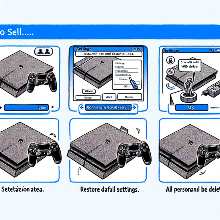 how to reset a ps4 to sell