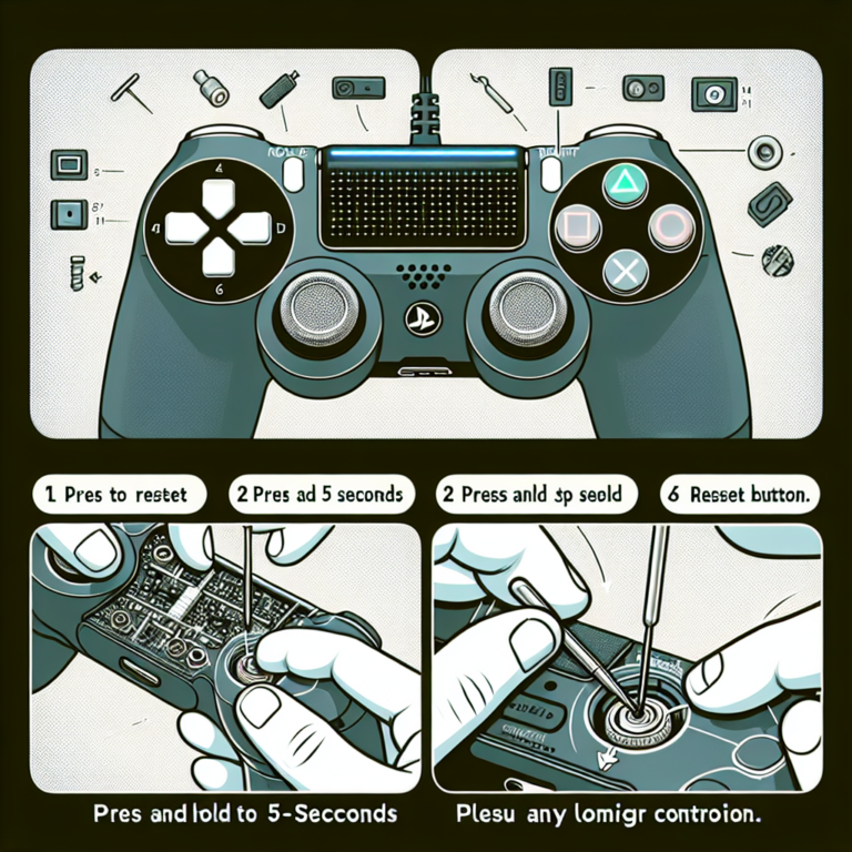 how to reset controller ps4