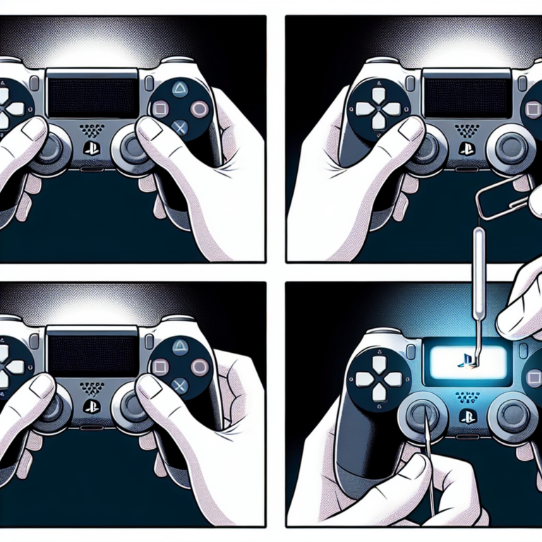 how to reset ps4 controller flashing white