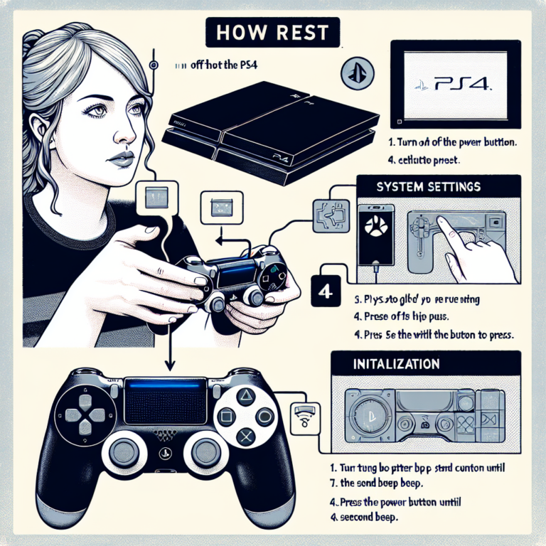 how to reset the ps4