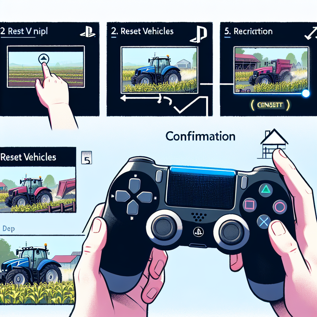 how to reset vehicles in fs22 ps4